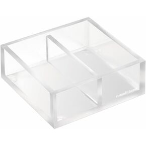 RUSSELL+HAZEL Acrylic Laptop Stand, Desktop Organization, Clear, 14" W x 12.125" L x 8.75" H, Fits Laptops up to 16", 51183