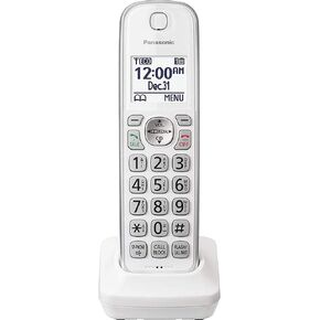 PANASONIC Additional Cordless Phone Handset for use with KX-TGD53x Series Cordless Phone Systems - KX-TGDA50W1 (White)