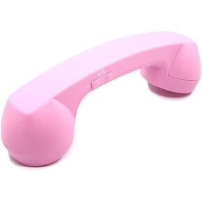 Wireless Retro Telephone Handset and Wire Radiation-Proof Handset Receivers Headphones for a Mobile Phone with Comfortable Call (Black)
