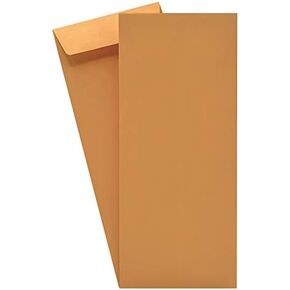 500 Cashier Depot #11 Policy (Open End) Envelopes, 4 1/2" X 10 3/8", Premium Sturdy 24lb. Brown Kraft, Gum Flap (500 Envelopes)