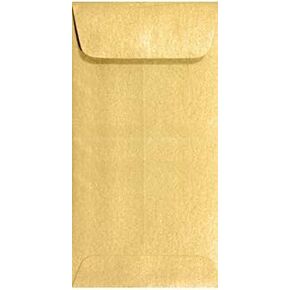 LUXPaper #7 Coin Envelopes | Peel & Press | 3 1/2" x 6 1/2" | Gold Metallic | 80lb. Text | 50 Qty