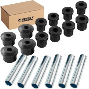 Huskey Parts Company Complete Rear Leaf Spring Shackle Bushing Sleeves Kits for EZ-GO RXV Gas & Electric Golf Cart 2008+ Rear Suspension Bushing kit…