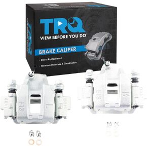 TRQ New Rear Disc Brake Caliper with Bracket & Hardware Pair for Toyota SUV