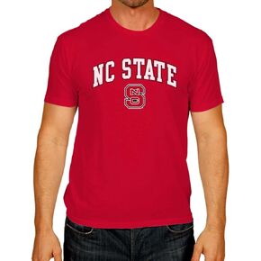 Campus Colors NCAA Adult Gameday Cotton T-Shirt - Premium Quality - Semi-Fitted Style - Officially Licensed Product (NC State Wolfpack - Red, Medium)