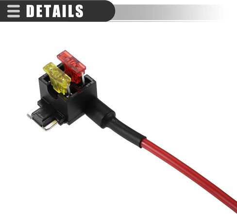 Motoforti Universal إضافة دائرة 12 فولت محول حامل صنبور مصهر صغير مع قطعتين 10 أمبير 20 أمبير APS نوع الصمامات، بلاستيك، أزرق، مجموعة واحدة in Saudi Arabia