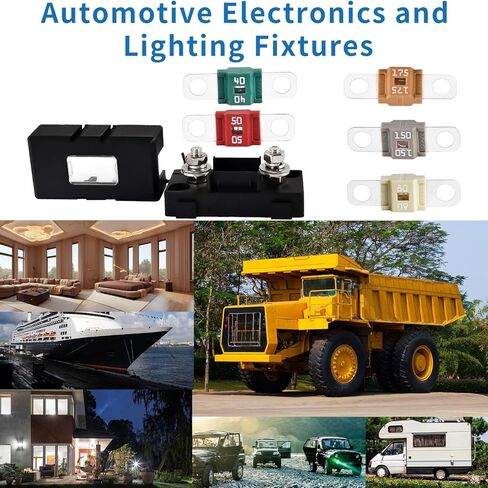 حامل فيوز AMI/Midi - حامل فيوز مضمن مطور مع كوف (جديد 2024)، حامل فيوز مثبت بمسامير لصمامات AMI/Midi، للسيارات والشاحنات والمركبات الهندسية والقوافل in Kuwait