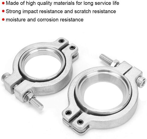 مجموعة المشبك Vband، مجموعة المشبك Vband من Wastegates، مجموعة مجموعة المشبك Vband من Wastegates للتيال مع صواميل البراغي وختم 1.5 بوصة على شكل حرف V 38 مم مشبك أنبوب التفريغ in Kuwait