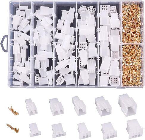 580PCS 2.8mm Automotive Connector Kit 2 3 4 6 9Pin Automotive Electrical Wire Connectors Kit for Motorcycle Motorbike Car Truck Scooter Boats Electric Instruments in Saudi Arabia