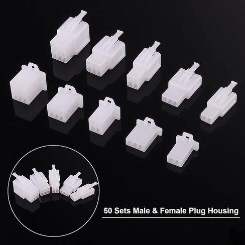580PCS 2.8mm Automotive Connector Kit 2 3 4 6 9Pin Automotive Electrical Wire Connectors Kit for Motorcycle Motorbike Car Truck Scooter Boats Electric Instruments in Saudi Arabia
