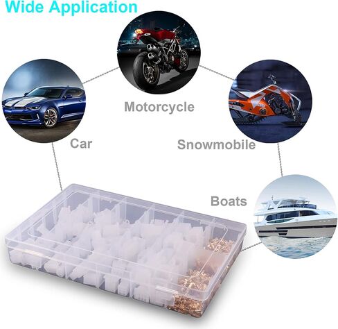 580PCS 2.8mm Automotive Connector Kit 2 3 4 6 9Pin Automotive Electrical Wire Connectors Kit for Motorcycle Motorbike Car Truck Scooter Boats Electric Instruments in Saudi Arabia