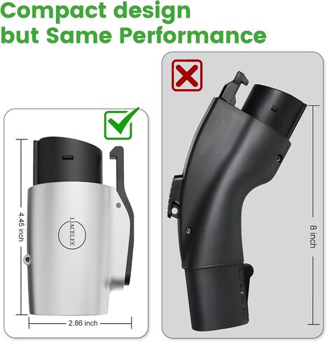 Tesla to J1772 Charging Adapter Fit for All J1772 EV HEV PHEV J1772 EV Adapter for Tesla Destination Charger/Mobile Connector/High Power and Wall Connector 80 Amp & 250V AC Waterproof in Saudi Arabia