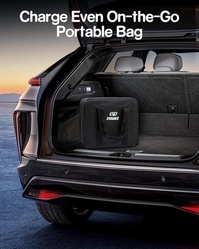 EV Charger Extension Cable 30ft, 40Amp J1772 Extension Cable Compatible with 110V-240V SAE J1772 Level 1 Level 2 EV Chargers, Workable for All J1772 BEVs/PHEVs, IP66 EV Charger Cord with Carrying Bag in Kuwait