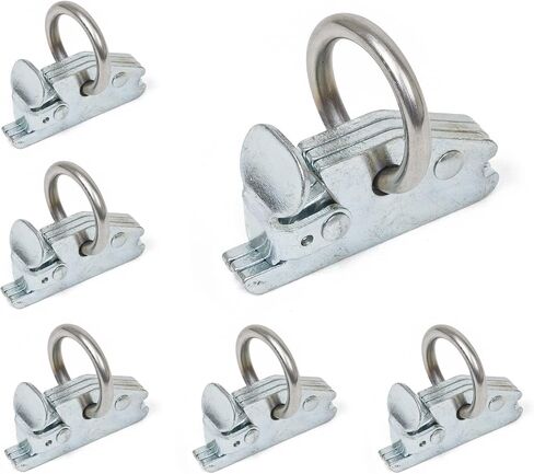 PowerTye E-Track O-Ring Fittings - Heavy-Duty 1.5in Diameter O-Ring - 2,000 lb Working Load Limit / 6,000 lb. Breaking Strength - 6-Pack in Saudi Arabia