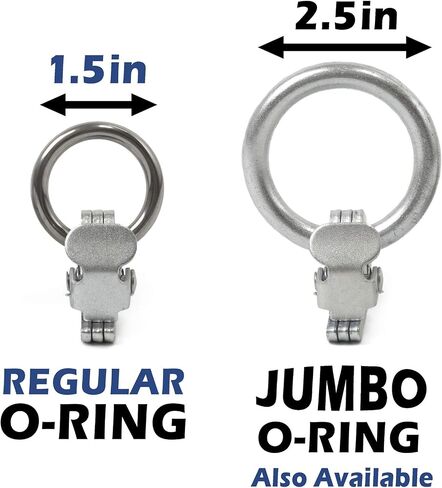 PowerTye E-Track O-Ring Fittings - Heavy-Duty 1.5in Diameter O-Ring - 2,000 lb Working Load Limit / 6,000 lb. Breaking Strength - 6-Pack in Saudi Arabia