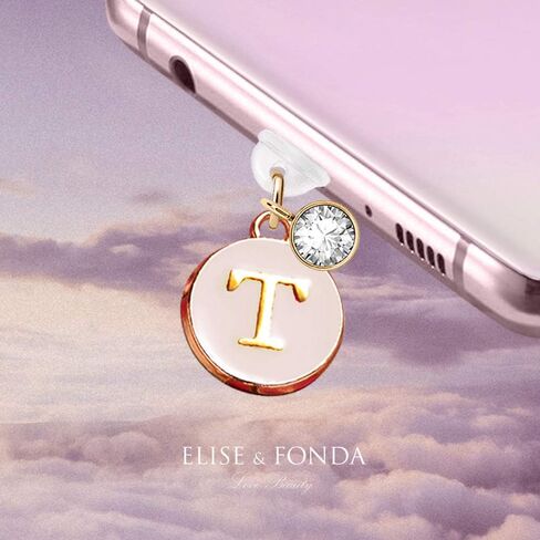 ELISE & FONDA TP20 Type-C USB منفذ شحن مضاد للغبار، قابس صغير مستدير على شكل حرف T للهاتف الخلوي لهاتف Samsung Galaxy/Huawei/OnePlus/Xiaomi/oppo وهواتف Android الجديدة (بلانشدالموند) in Kuwait