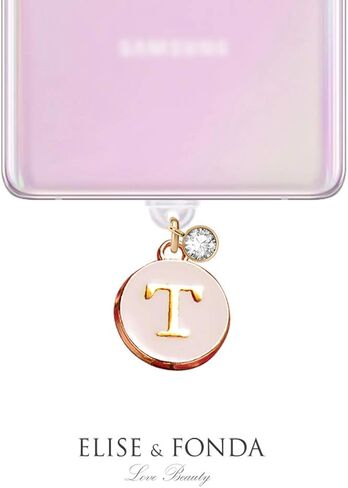ELISE & FONDA TP20 Type-C USB منفذ شحن مضاد للغبار، قابس صغير مستدير على شكل حرف T للهاتف الخلوي لهاتف Samsung Galaxy/Huawei/OnePlus/Xiaomi/oppo وهواتف Android الجديدة (بلانشدالموند) in Kuwait