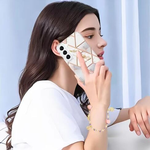 Beaded Phone Charm,Case-Mate Phone Lanyard with Tether Tab Wrist Strap Grip for Women Girl iPhone 15 Pro Max / 14 Pro Max / 13 Pro Max / 12(Pink) in Kuwait