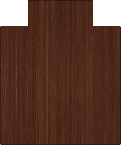 سجادة كرسي مكتب مكتبية قياسية من Anji Mountain، صديقة للبيئة مصنوعة يدويًا، سجادة كرسي مستطيلة من الخيزران موسو مع شفة - للسجاد ذو الوبر المنخفض وأسطح اليد، جوز، بسمك 5 مم in Kuwait