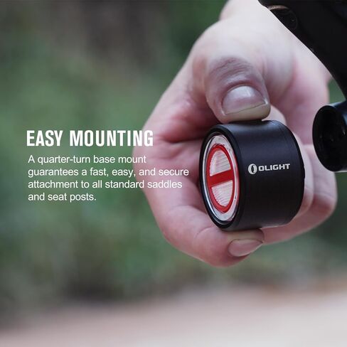 ضوء خلفي للدراجة OLIGHT BS 100، ضوء دراجة خلفي 100 لومن رؤية 260 درجة، نطاق قابل للعرض 1000 متر، مصابيح استراحة للدراجة قابلة لإعادة الشحن من النوع C، مقاومة للماء IPX6 لراكبي الدراجات على الطرق والحضر in Kuwait