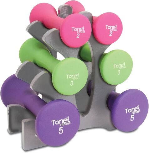 Tone Fitness set includes 3 PAIRS of DUMBBELLS in Saudi Arabia