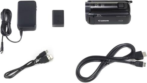 كاميرا كانون VIXIA HF R700 عالية الدقة مع تكبير متقدم 57x، فيديو 1080P، شاشة لمس 3 بوصة ومعالج الصور DIGIC DV 4 - أسود (متجدد) in Saudi Arabia