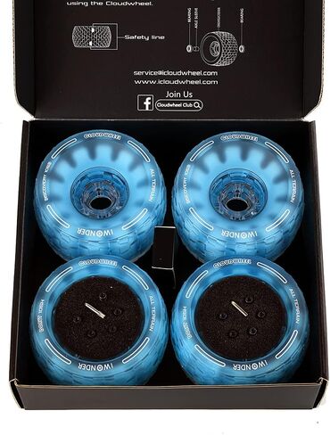 IWONDER CLOUDWHEEL دونات 105 مللي متر محور المحرك كم الحضرية جميع التضاريس على الطرق الوعرة عجلات التزلج الكهربائية لمحرك المحور ألواح التزلج الكهربائية in Kuwait