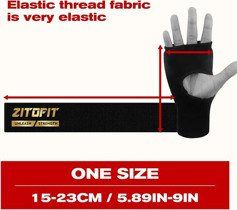 Boxing Wraps MMA Gloves Inner, Hand Wraps Thick Knuckle Padded Inner Gloves Quick 63cm Long Wrist Straps, Muay Thai MMA Kickboxing Martial Arts Punching Speed Bag Training Bandages in Saudi Arabia