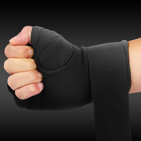 Boxing Wraps MMA Gloves Inner, Hand Wraps Thick Knuckle Padded Inner Gloves Quick 63cm Long Wrist Straps, Muay Thai MMA Kickboxing Martial Arts Punching Speed Bag Training Bandages in Saudi Arabia
