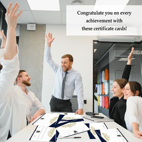 Gold Classroom Certificate of Achievement, 25 Pcs Award Certificates, Certificates of Completion Recognition for Children and Parents, Teachers and Students, School Graduation Diploma -05 in Saudi Arabia