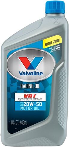 زيت محرك فالفولين VR1 Racing 20W-50، 1 كوارت (عبوة من 12 قطعة) in Saudi Arabia