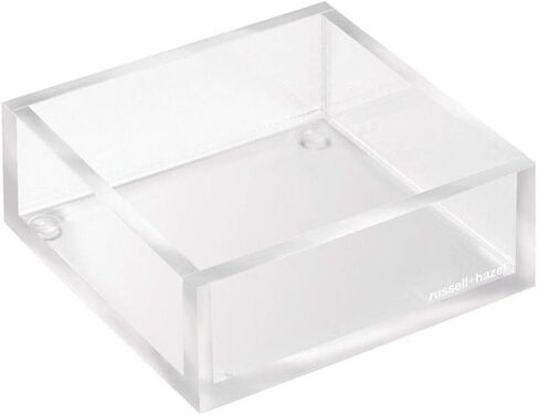 RUSSELL+HAZEL Acrylic Laptop Stand, Desktop Organization, Clear, 14" W x 12.125" L x 8.75" H, Fits Laptops up to 16", 51183 in Saudi Arabia