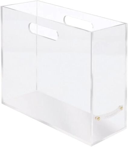 RUSSELL+HAZEL Acrylic Laptop Stand, Desktop Organization, Clear, 14" W x 12.125" L x 8.75" H, Fits Laptops up to 16", 51183 in Kuwait