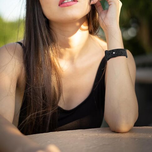 Vancle Silicone Floral Engraved Bands Compatible with Fitbit Versa 2 Bands for Women Men, Soft Breathable Sport Replacement Wristbands for Fitbit Versa 2 / Fitbit Versa/Versa Lite/Versa SE in Kuwait