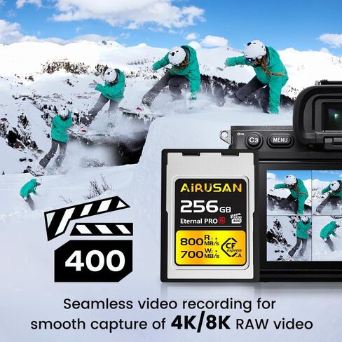 256GB CFexpress Type A Card, Up to 800MB/s Read Speed & 700MB/s Write Speed, CFexpress Type A Memory Card for RAW 4K/8K Video Recording in Saudi Arabia