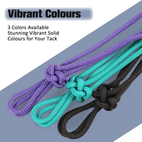 Harrison Howard Rope Halters for Horses Super Sturdy Horse Rope Training Hollow Out Style with 4 Knot 1/4" Stiff Halter Cord Standard in Saudi Arabia