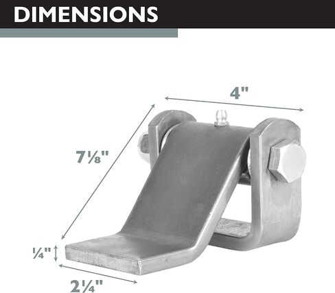 Ilyapa Weldable Formed Strap Style Leaf Hinge - 5 Inches Pack of 4 Greasable Strap Hinges for Lawn Dump Trailer & Trailer Ramp, Strap Style Leaf Heavy Duty Weld On Hinges with Grease Zerk Fitting in Saudi Arabia