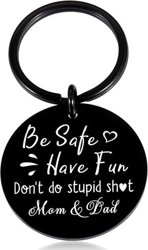 هدية للابن من الأم Don't Do Stupd Sht Keychain لابن ابنة العودة إلى المدرسة هدية مضحكة هدية عيد ميلاد التخرج للمراهقين الأولاد والبنات المراهقات فكرة هدية عيد الحب in Saudi Arabia