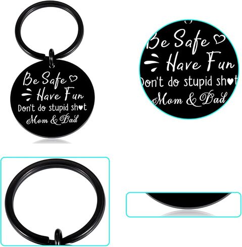 هدية للابن من الأم Don't Do Stupd Sht Keychain لابن ابنة العودة إلى المدرسة هدية مضحكة هدية عيد ميلاد التخرج للمراهقين الأولاد والبنات المراهقات فكرة هدية عيد الحب in Saudi Arabia