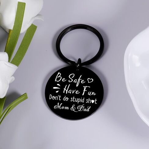 هدية للابن من الأم Don't Do Stupd Sht Keychain لابن ابنة العودة إلى المدرسة هدية مضحكة هدية عيد ميلاد التخرج للمراهقين الأولاد والبنات المراهقات فكرة هدية عيد الحب in Saudi Arabia