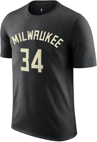 Giannis Antetkounmpo Milwaukee Bucks NBA Kids Youth 8-20 Black Statement Edition Performance Jersey T-Shirt in Saudi Arabia