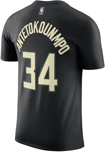 Giannis Antetkounmpo Milwaukee Bucks NBA Kids Youth 8-20 Black Statement Edition Performance Jersey T-Shirt in Saudi Arabia