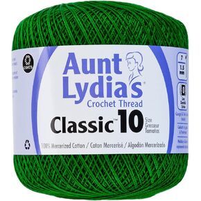 Aunt Lydia'S Classic Crochet Thread Size 10-Myrtle Green