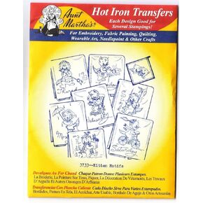 Kitten Motifs Aunt Martha's Hot Iron Embroidery Transfer