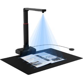 VIISAN Document Scanner - USB Document Camera with Max Capture Size A2, 130 Languages OCR, Auto-Flatten & Deskew Tech, Fingerprint Removal Tech, Fast Scan 1.5s/Page, 26MP Book Scanner for Mac/Windows