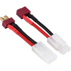 2Pcs / set T Plug Female / Male Male / Female Adapter Cable 14 AWG Wire RC Accessory