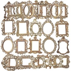 30Pcs Vintage Scrapbook Paper Photo Frame for Scrapbooking Junk Journal Collage Diary Embellishment DIY Photo Album DIY Craft Decoration, 10 Patterns (YSDC1)