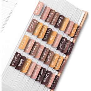 Mr. Pen- Bible Tabs, 75 Tabs, Oak Forest, Laminated Bible Tabs for Women and Men, Bible Tabs for Study Bible, Bible Index Tabs, Bible Book Tabs, Bible Labels Tabs, Mr Pen Bible Tabs