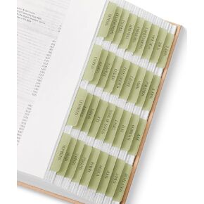 Mr. Pen- Bible Tabs, 75 Tabs, Transparent Olive Green Laminated Bible Tabs for Women and Men, Bible Tabs for Study Bible Index Tabs, Bible Labels Tabs, Mr Pen Bible Tabs for Women Study Bible