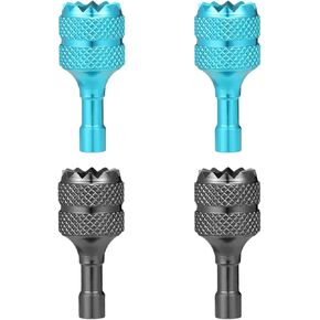 4pcs Drone Joysticks, Drone Controller Sticks Drone Controller Thumb Rocker Sticks Drone Joystick Replacement Compatible with DJI Mini 3 Pro DJI RC Smart Controller Accessories(Light Blue & Blue)