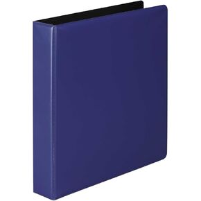 Wilson Jones 876 Line Premium Single Touch Locking D -Ring Binder 1 1/2 "8.5 × 11" سعة ورقة - Blue (W87604)